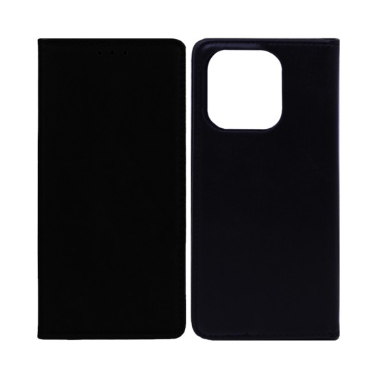 Capa Flip De Couro Com Bolso Interno Para Huawei Honor 400 Lite Preto